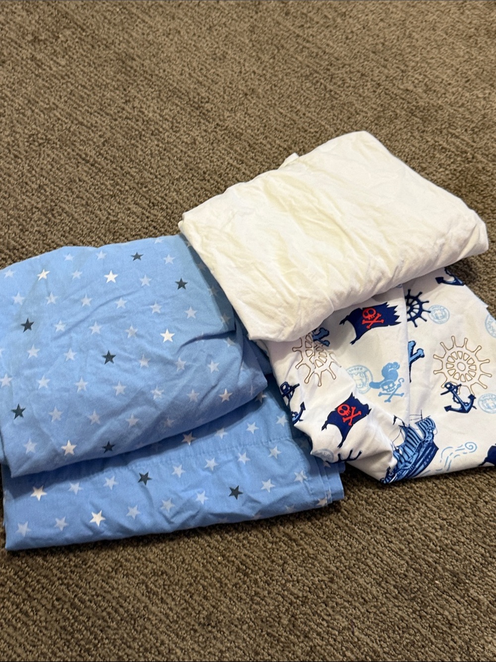 Blue Star & Nautical Kids Bedding Set - Unbranded Crib Sheets